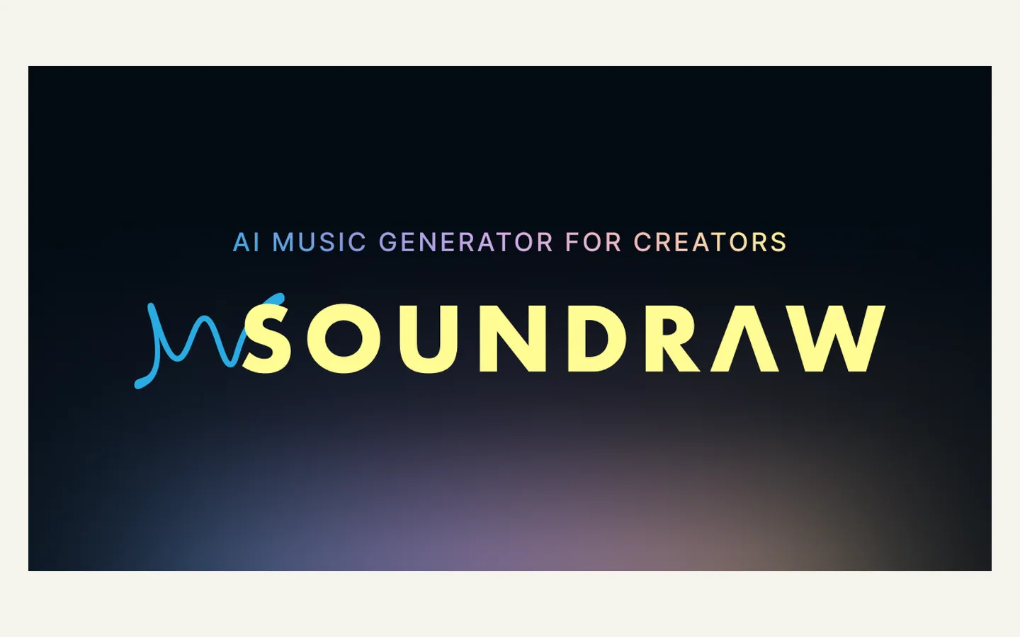 Официальная продуктовая иллюстрация сервиса SOUNDRAW