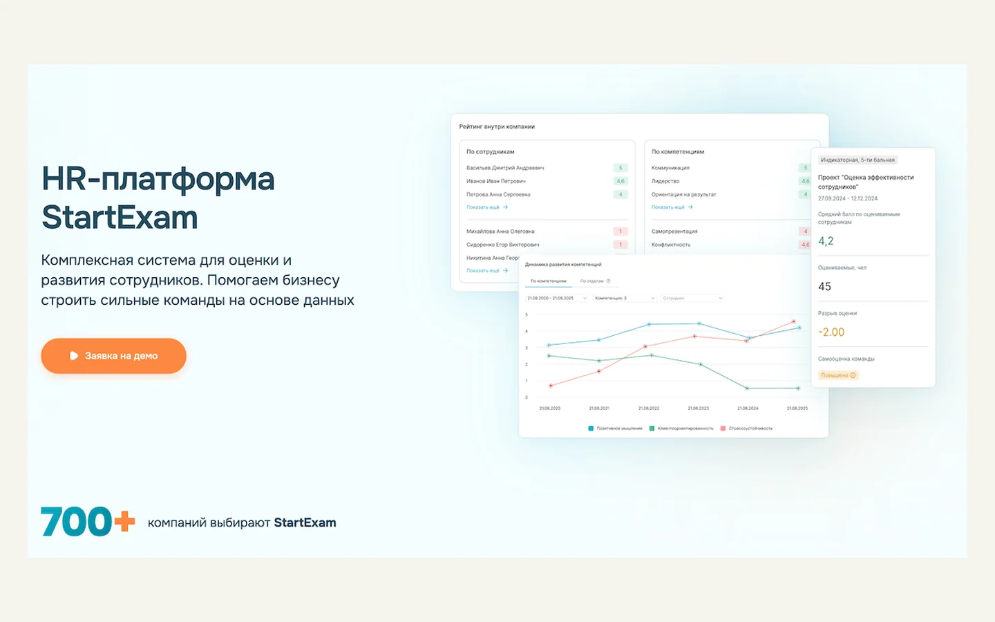 Официальная продуктовая иллюстрация сервиса StartExam