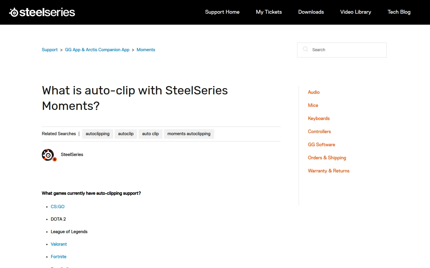 SteelSeries Moments — редактор и публикация