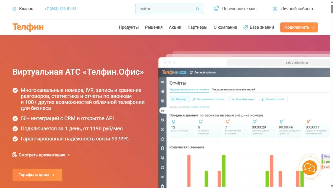 Виртуальная АТС Телфин.Офис