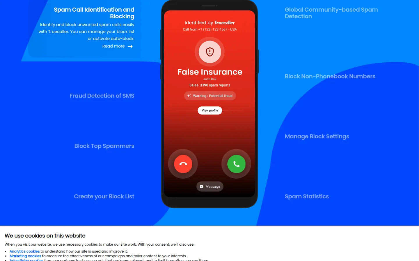 Truecaller — настройки антиспама