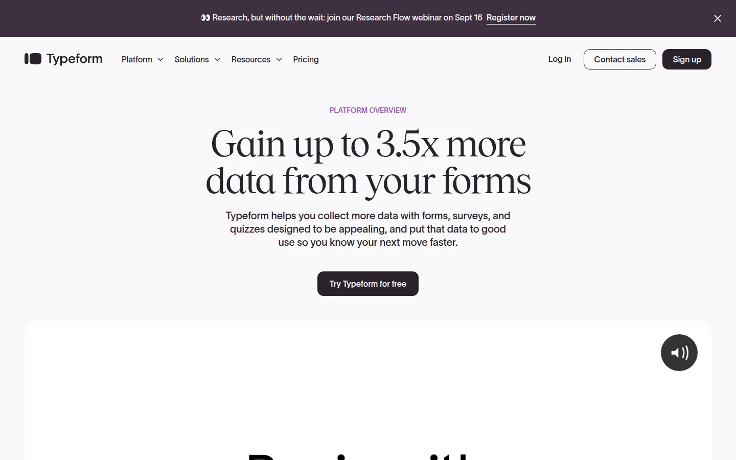 Платформа Typeform для интерактивных форм и опросов