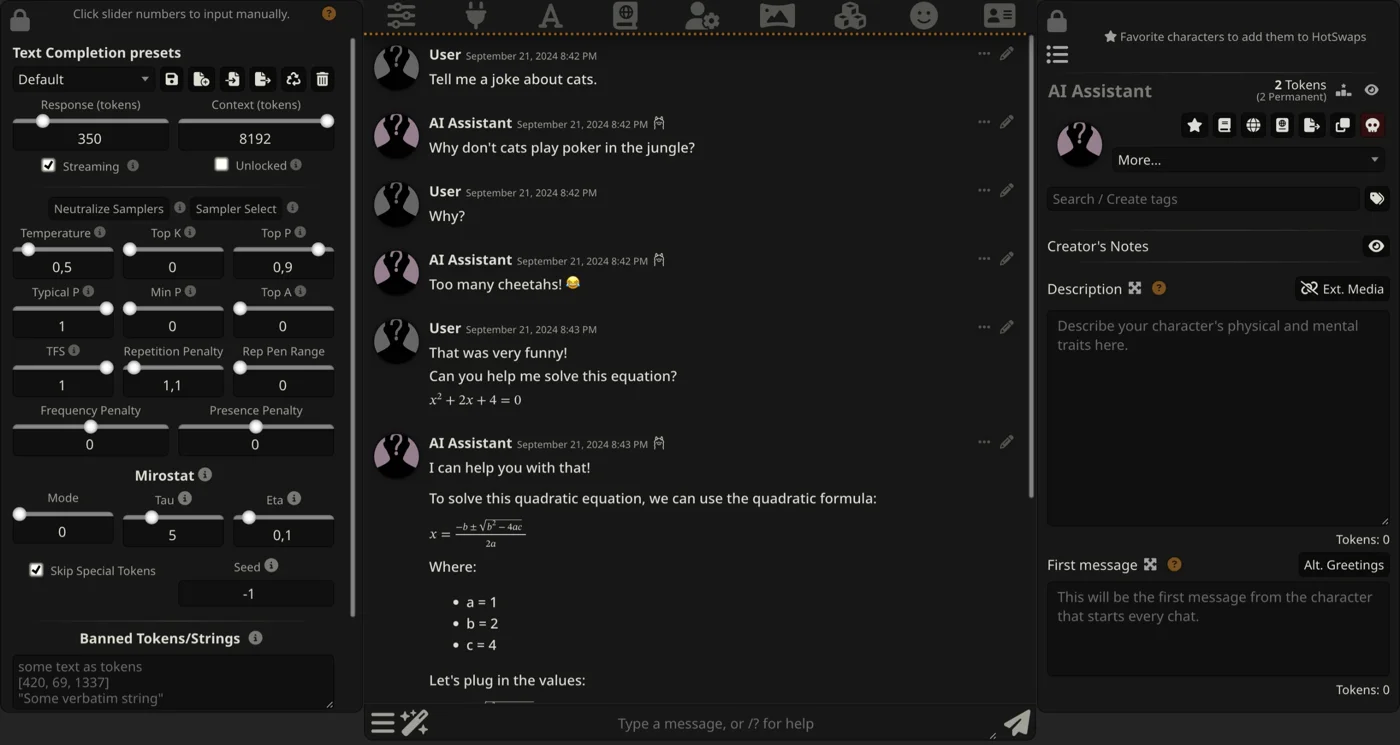 SillyTavern — ИИ-девушка в SillyTavern