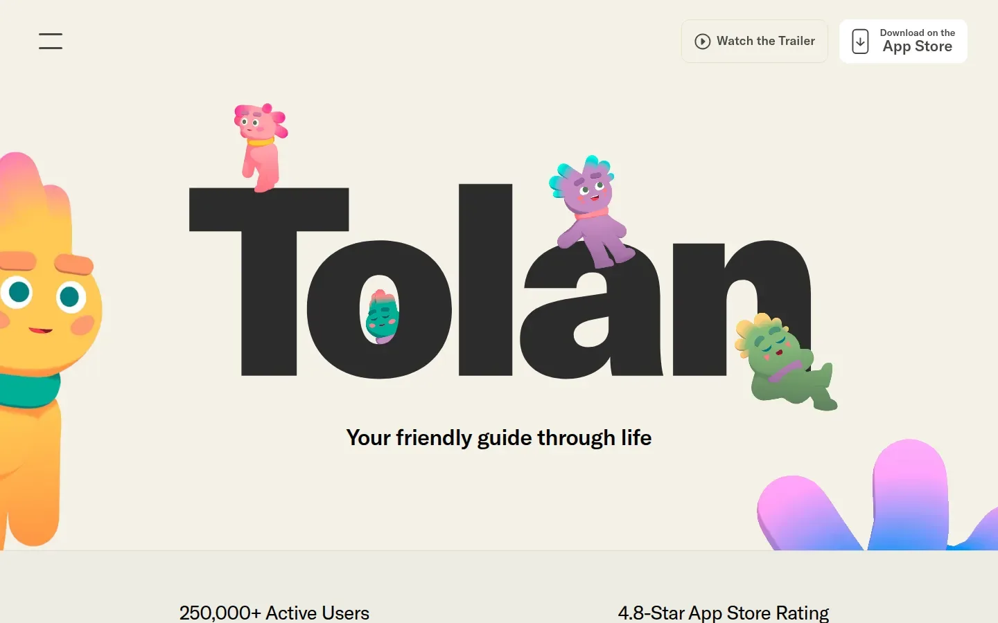 Раздел «Сайт tolans.com» в Tolan