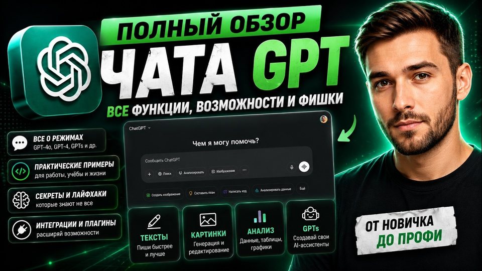 ChatGPT для новичков и профи: полный разбор всех возможностей