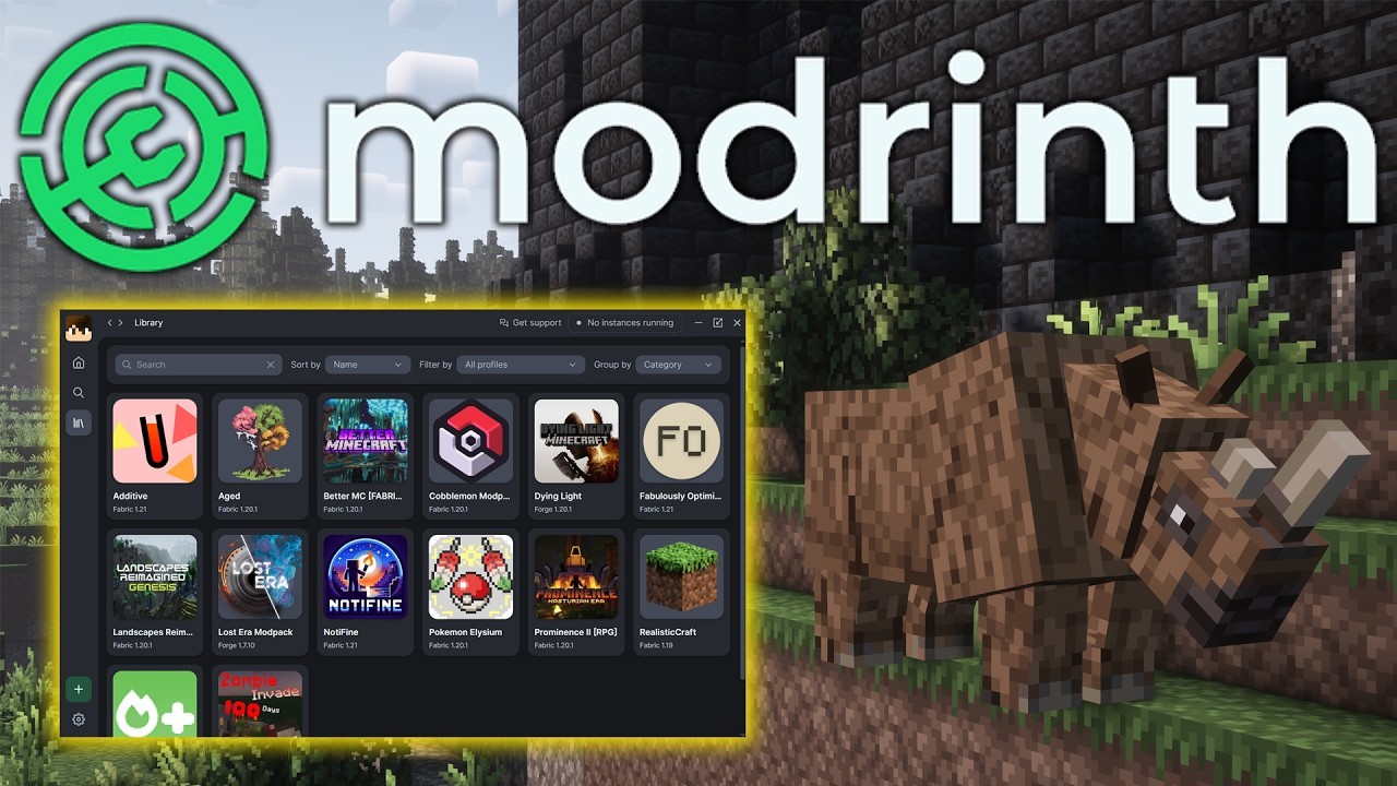 Как установить Modrinth и модпаки Minecraft