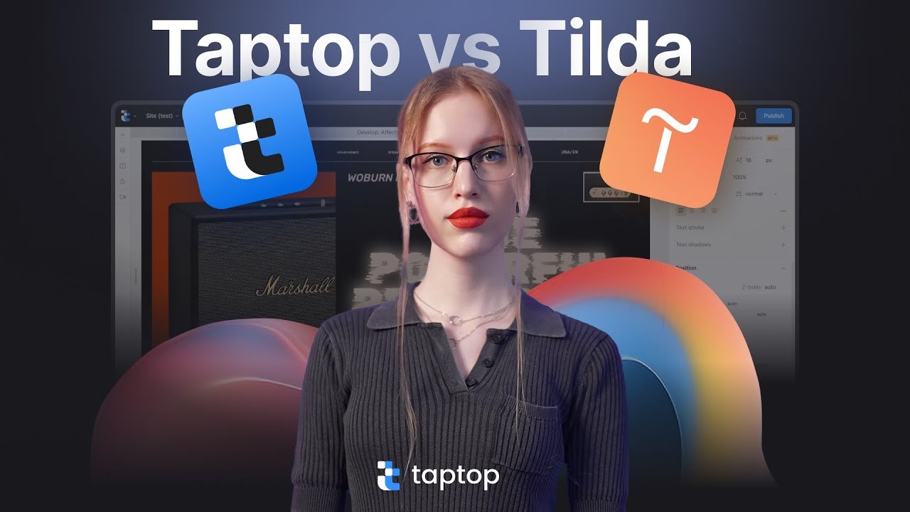 Taptop и Tilda: сравнение редакторов