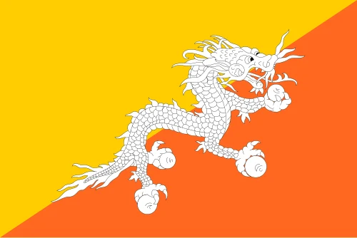 Флаг: Бутан