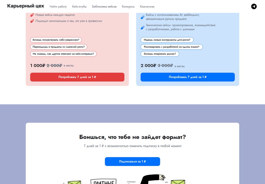 Карьерный Цех — библиотека кейсов