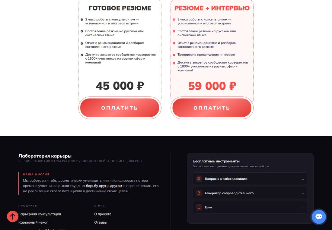 Лаборатория карьеры — программа поиска работы