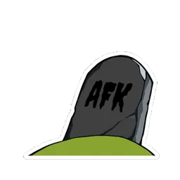 Граффити "AFK понарошку"