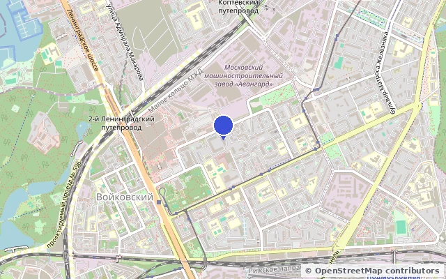 Выставка на Войковской на карте