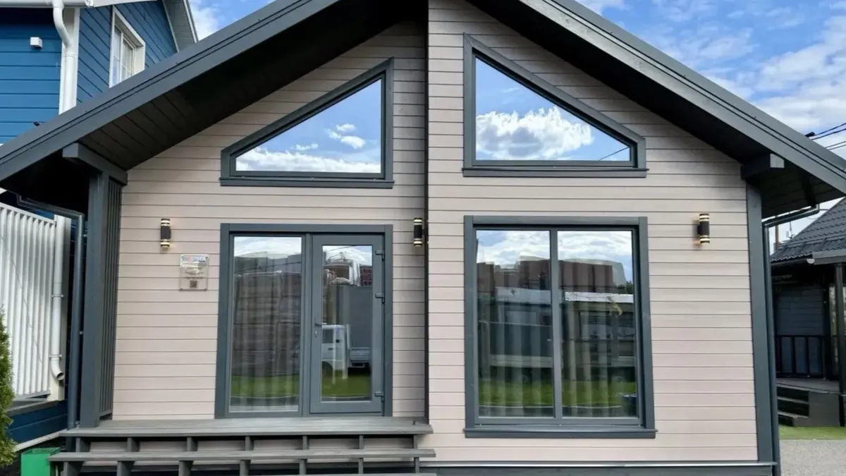 Каркасный дом 7×9 м на 63 м², строение 56
