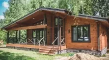 Проект «Дом-баня 108 м²», Клеёный брус