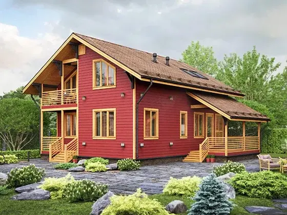 Проект «Варяг 5», Каркас, 2 этажа