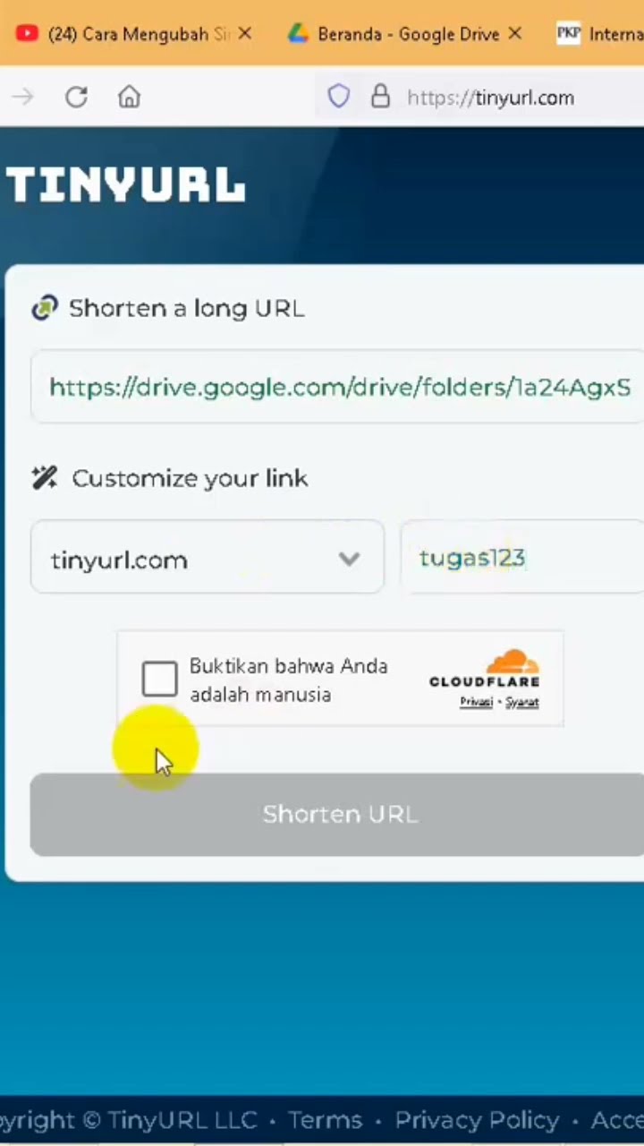 Cara Perpendek Link #tutorial #tips #tinyurl #bitly