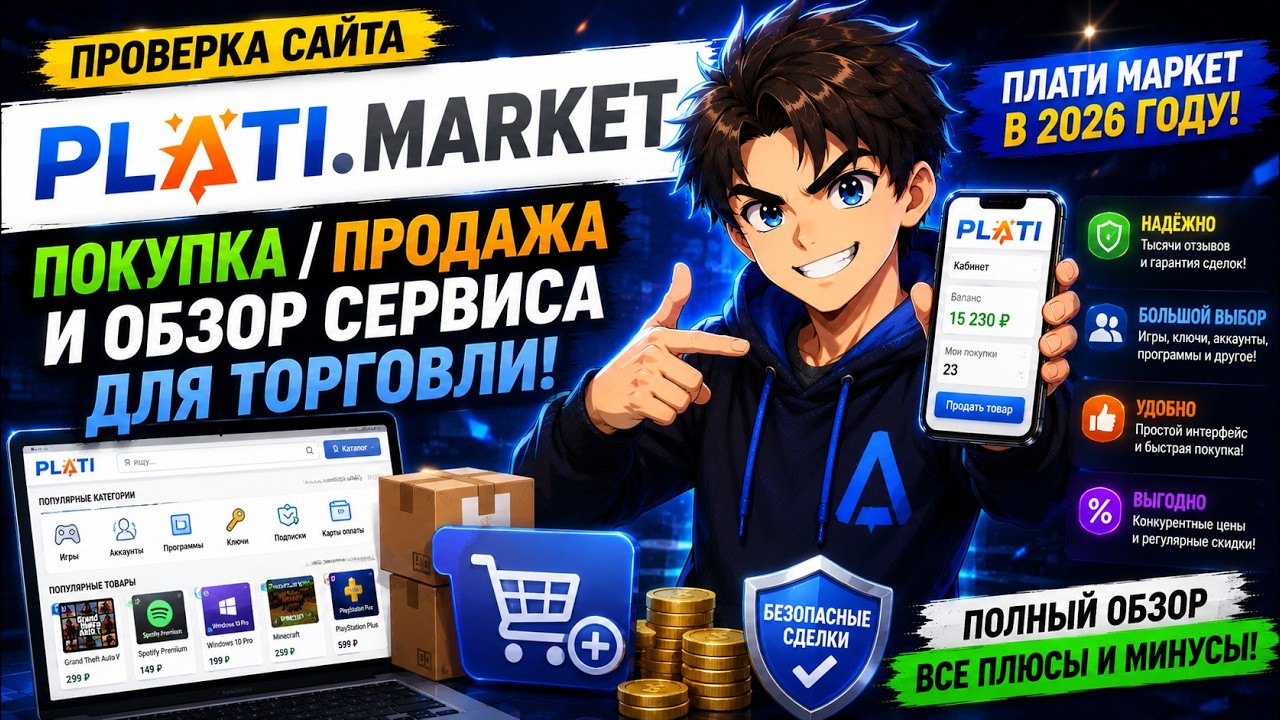 Проверка Сайта Plati.Market - ПОКУПКА/ПРОДАЖА И ОБЗОР СЕРВИСА ДЛЯ ТОРГОВЛИ! ПЛАТИ МАРКЕТ В 2026 ГОДУ