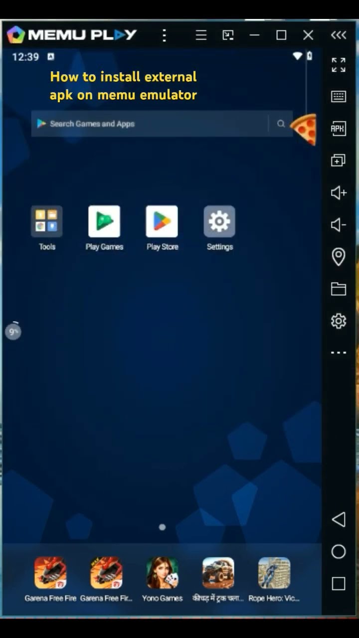 memu emulator external apk installation #memu#pubg#games#bgmi
