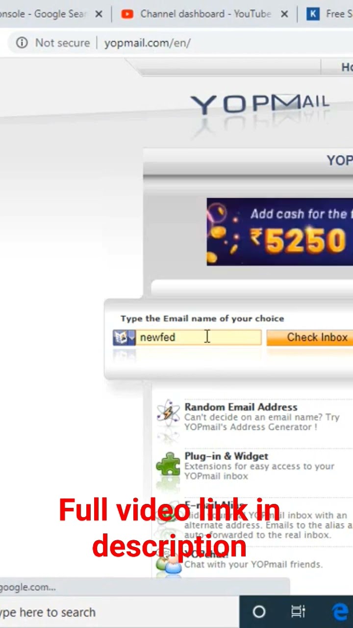How to create a yopmail account #shorts #students #learning