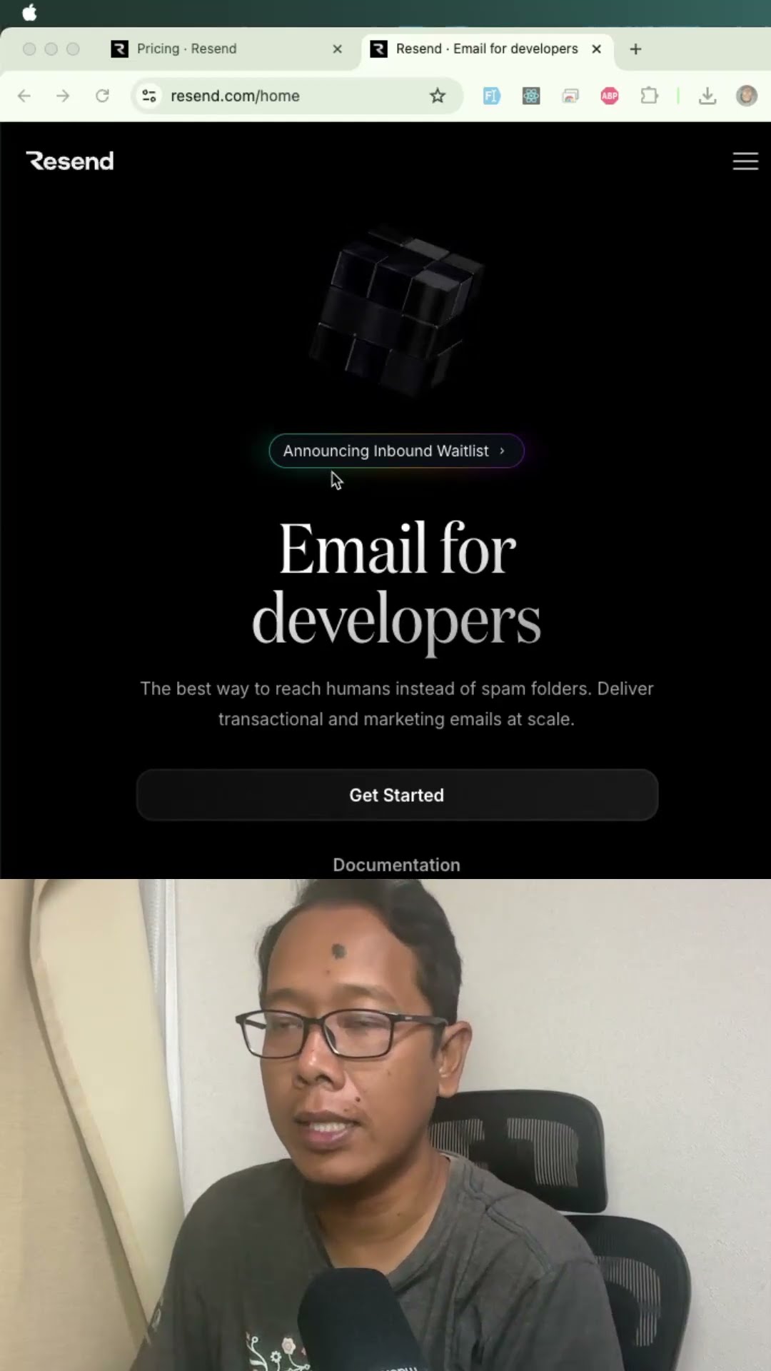 Ini Resend - platform email GRATIS yang dibikin developer, untuk developer.