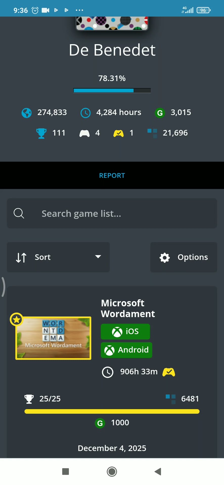 6481 EXP - (W.R.) 4/12/2025 - #Xbox #Exophase #WR #MicrosoftWordamentMobile #GermanoDeBenedet